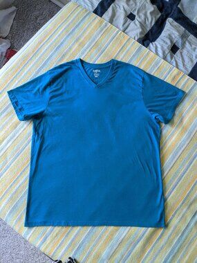 Men's Old Navy Classic blue vneck tee XXL 2XL